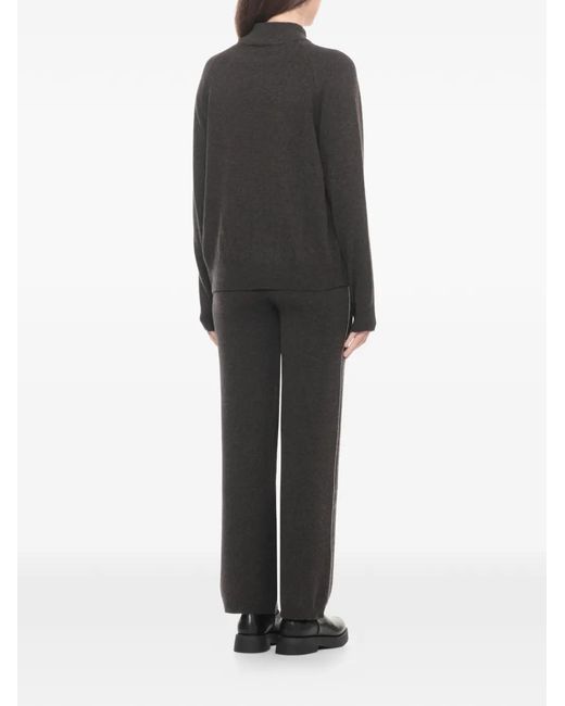 Peserico Black Crew-Neck Sweater