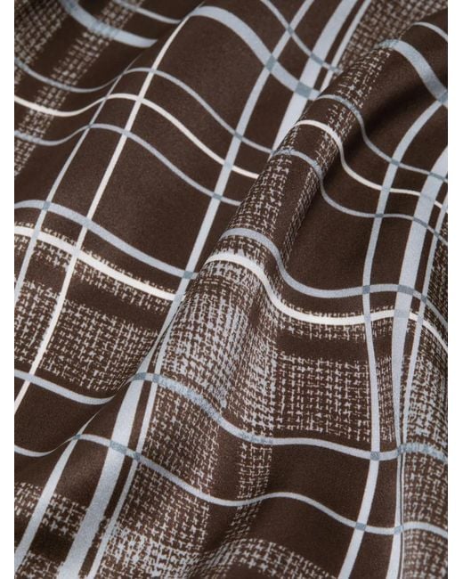 Acne Gray Check Scarf