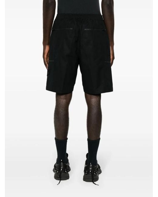 Stone Island Black Cotton Shorts For for men