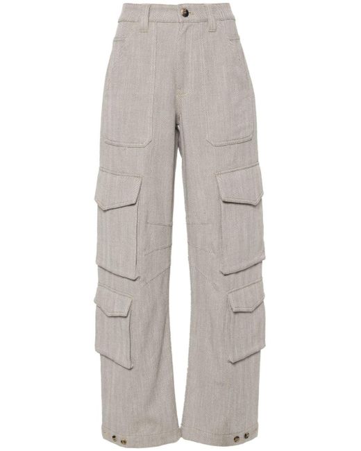 Pantalones cargo con motivo de espiga Golden Goose Deluxe Brand de color Gray