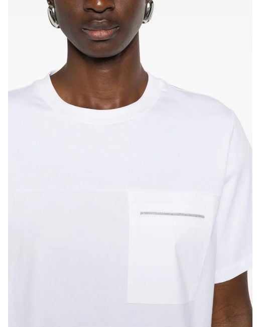 Peserico White Pocket T-Shirt