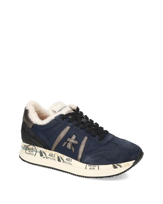 Premiata Blue Connyd Sneakers
