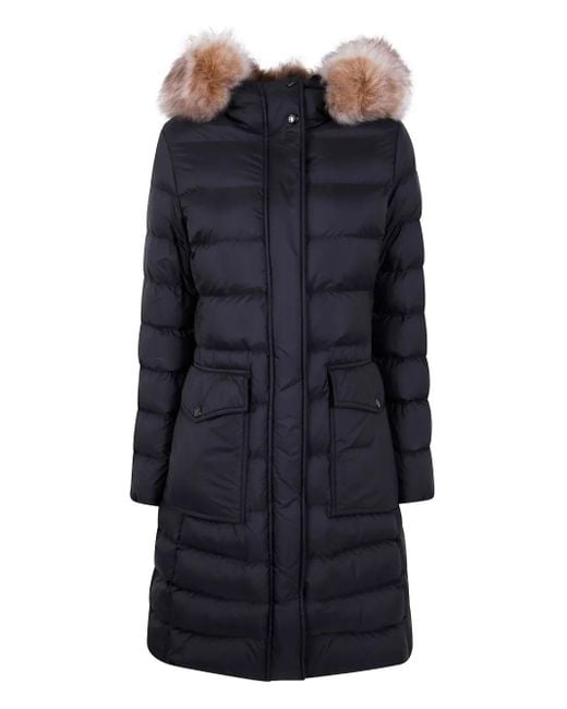Cappotto Trapuntato di Moncler in Blue