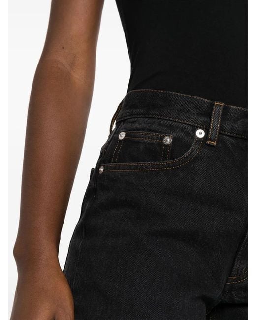 A.P.C. Black Molly High-Waist Jeans