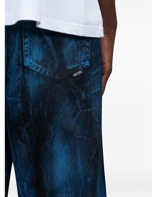 Jean À Effet Taches De Peinture Arte' pour homme en coloris Blue