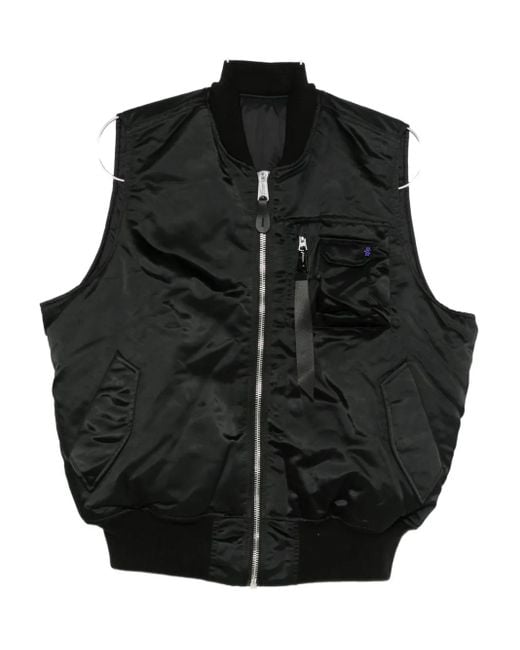 Alpha Industries Weste mit Reißverschluss in Black für Herren