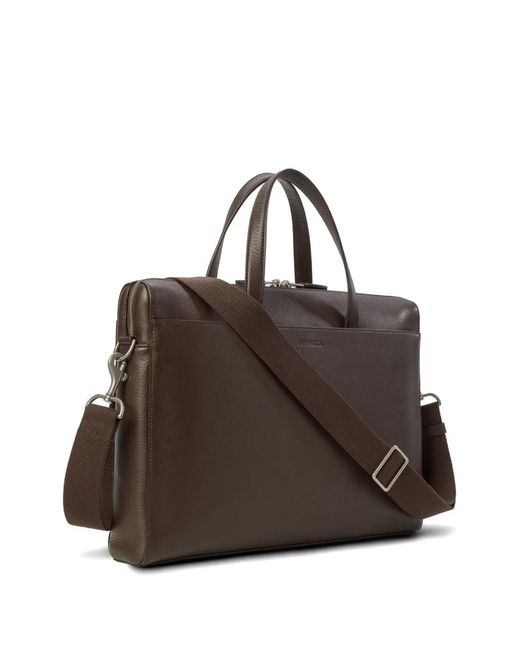 Shinola Brown Canfield Leather Briefcase