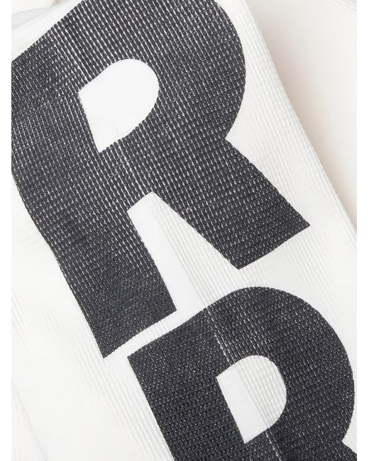 RIVINGTON roi Rebis White Pop Out Graphic-Print Waffle-Knit T-Shirt for men