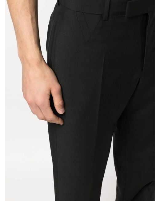 Versace Straight Broek in het Black voor heren