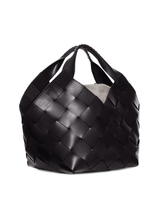 Dragon Diffusion Black Petit Sac Cabas À Design Tressé