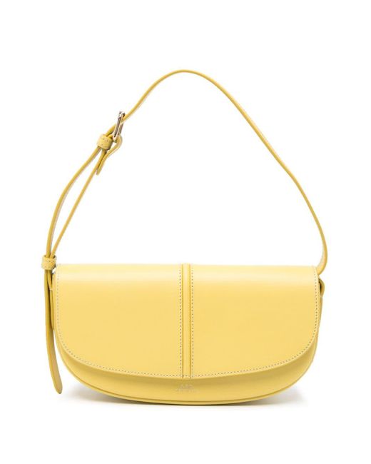 A.P.C. Yellow Betty Leather Shoulder Bag