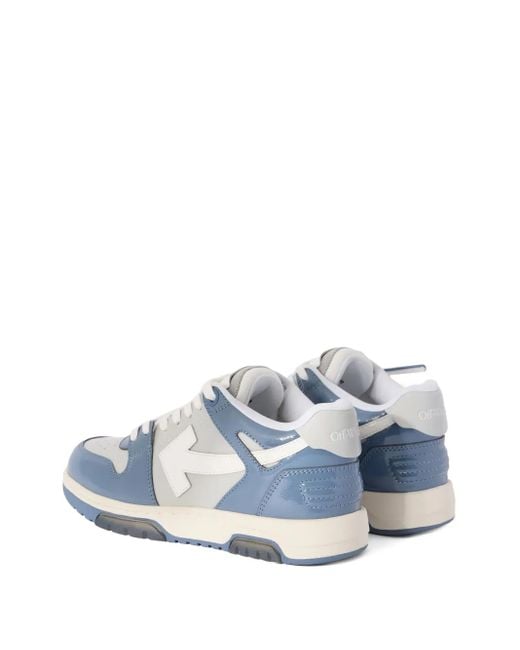 Off-White c/o Virgil Abloh Lakleren Sneakers Met Pijldetail in het Blue