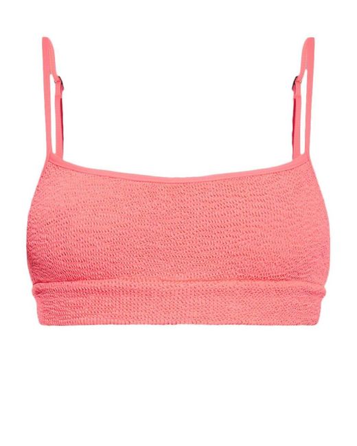 Bondeye Pink Strap Saint Crop Bikini Top