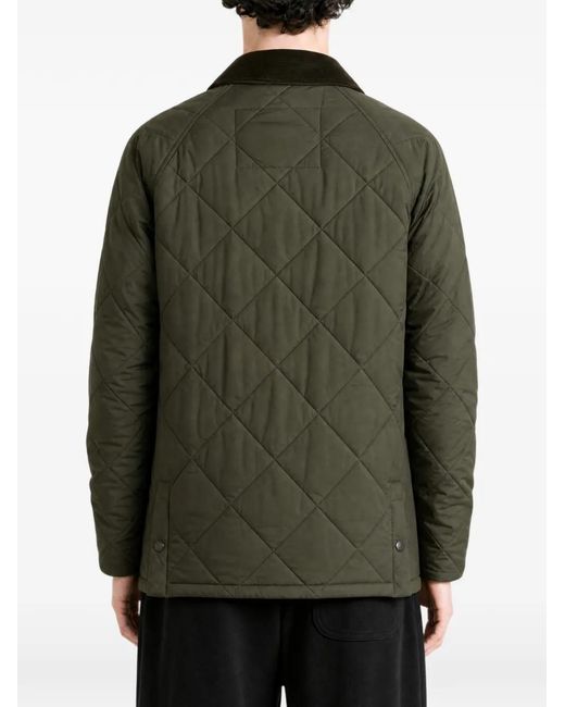 Barbour Green Modern Bedale Corduroy-Collar Padded Jacket for men