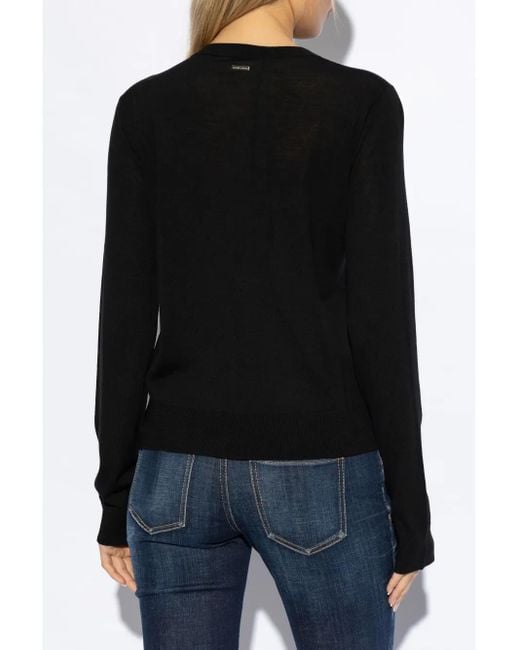 DSquared² Wollen Vest in het Black