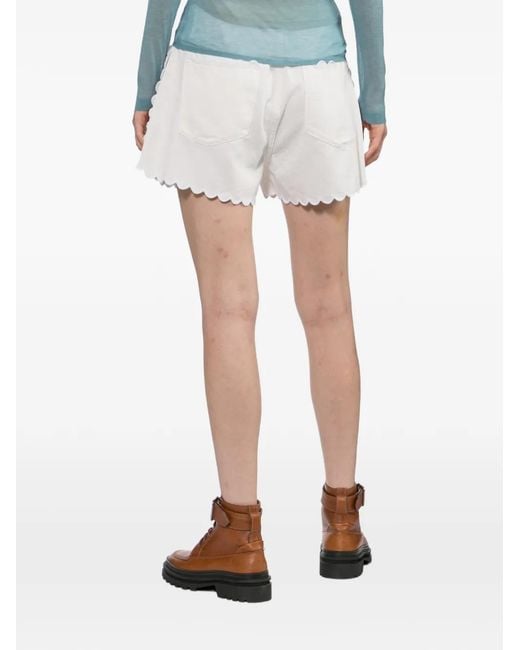 Rag & Bone White Nolan Shorts