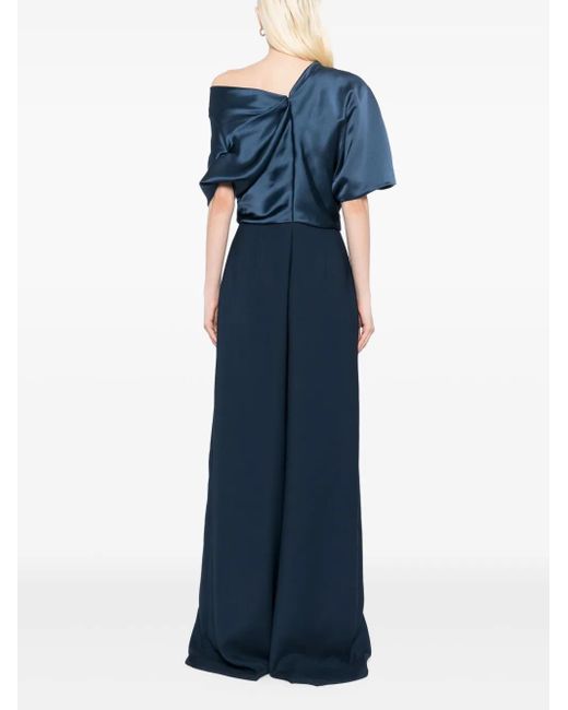 Amsale Blue The Slouch Jumpsuit