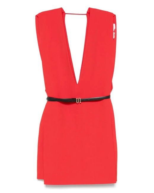 Sportmax Agrume Mini Dress in Red | Lyst