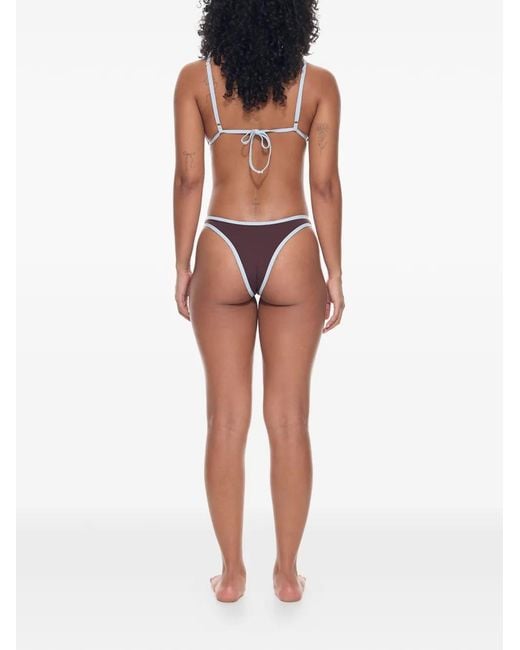 Myra Swim Purple Cindy Contrasting Bikini Bottoms