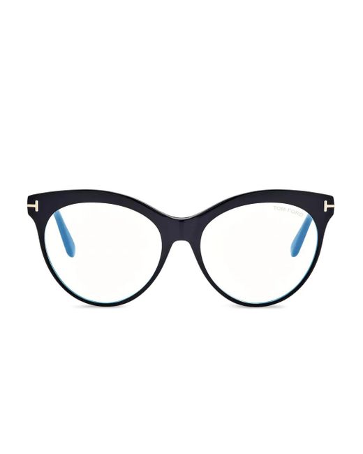 Tom Ford キャットアイ眼鏡フレーム Brown
