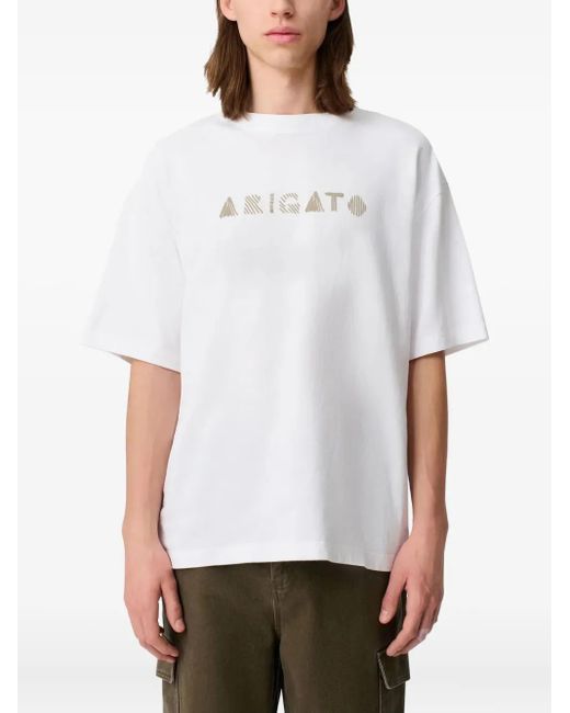 Axel Arigato White Graphic-Print T-Shirt for men
