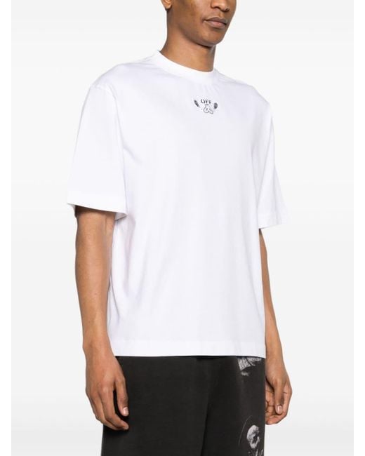 Off-White c/o Virgil Abloh White Bandana Arrow Cotton T-shirt for men