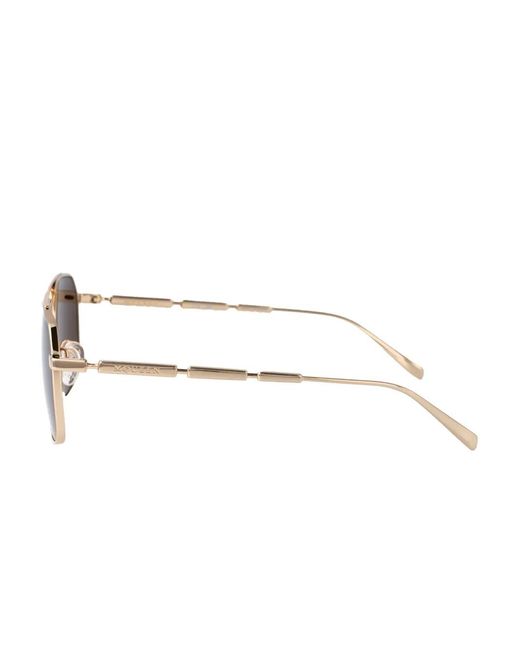 McQueen Brown Square Frame Sunglasses for men