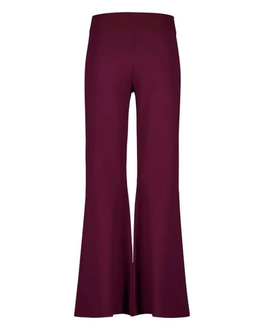 Stella McCartney Purple Knit Flared Trousers