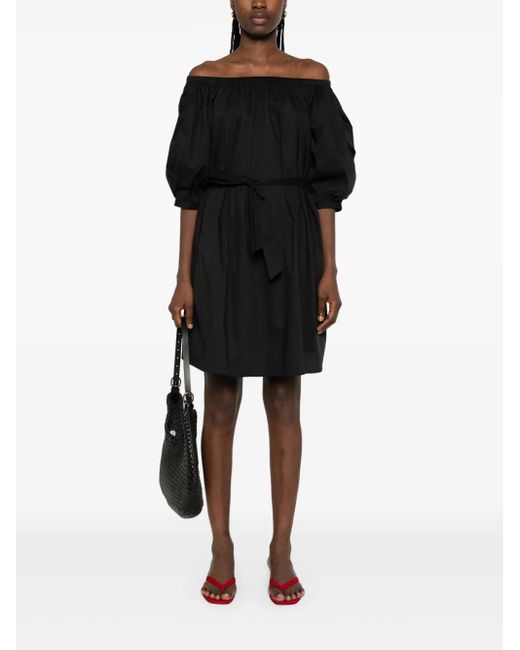 Liu Jo Black Poplin Mini Dress