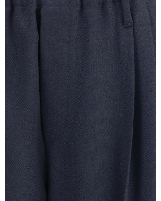 Brunello Cucinelli タックパンツ Blue