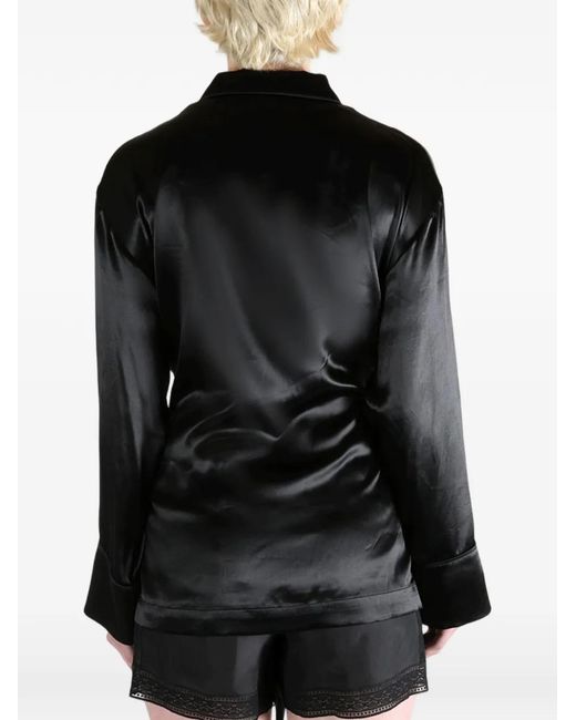 Camisa Coby Con Cinturón Ann Demeulemeester de color Black