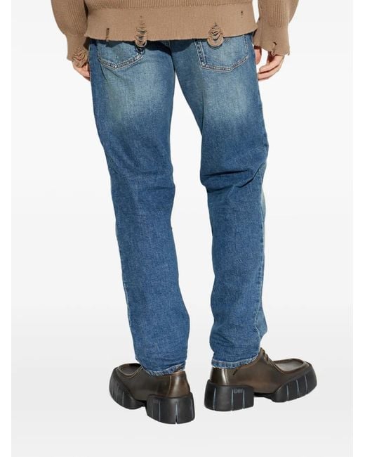 DIESEL Blue D-Finitive 0Bebd Straight-Leg Jeans for men