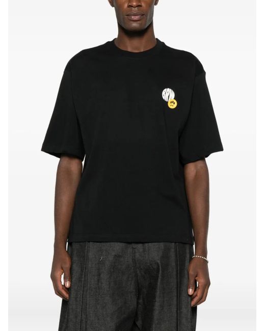 Barrow Black Graphic-Print T-Shirt