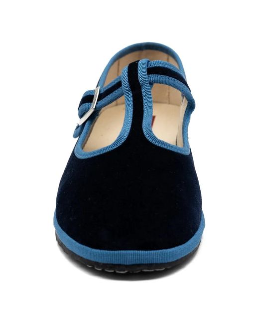 Gondolina Blue Bauta Mary Jane Ballet Flats