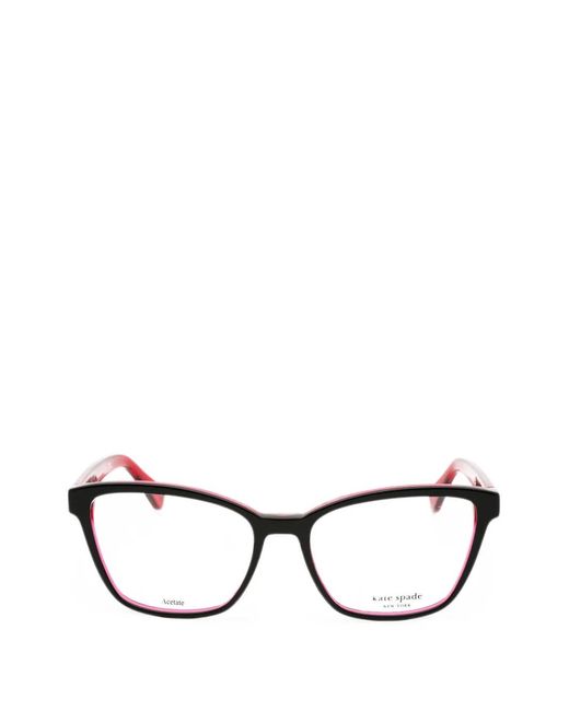 Kate Spade Black Belen Rectangle-Frame Glasses