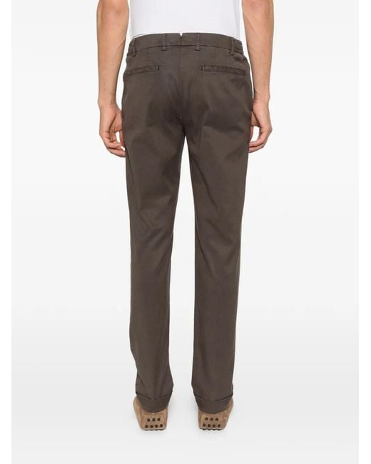 Berwich Gray Xretrolong Pleated Trousers for men