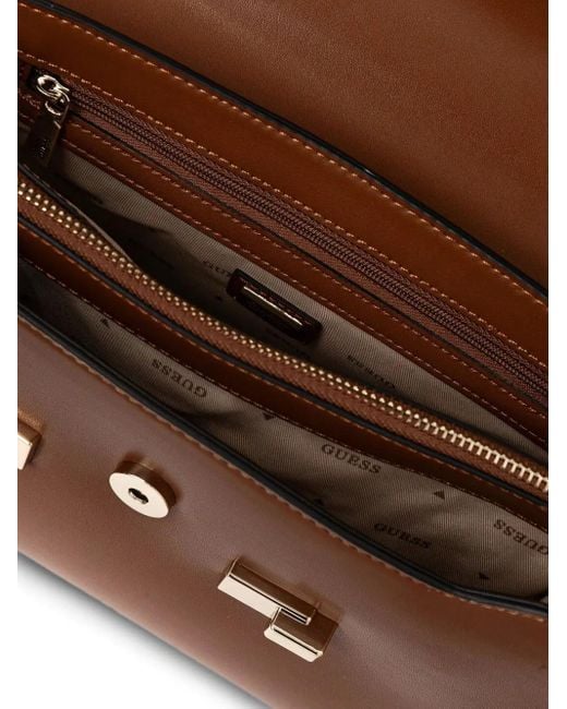 Guess Mini Aldith Tote Bag Brown