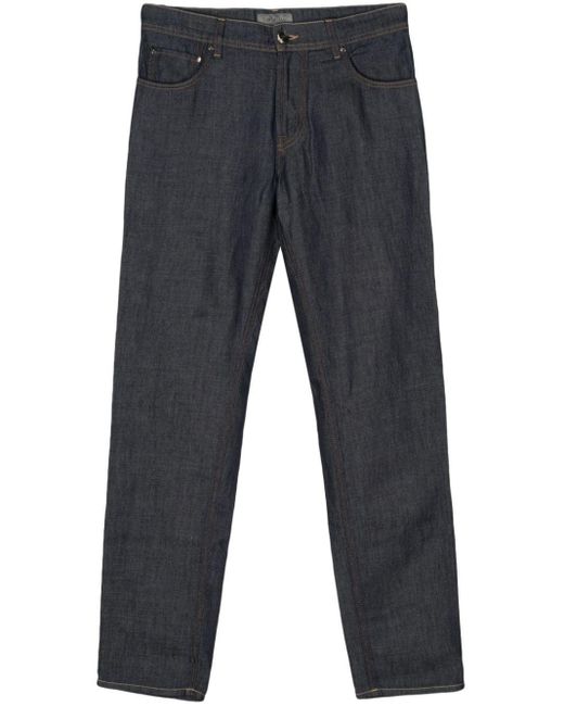 Corneliani Blue Straight-leg Jeans for men