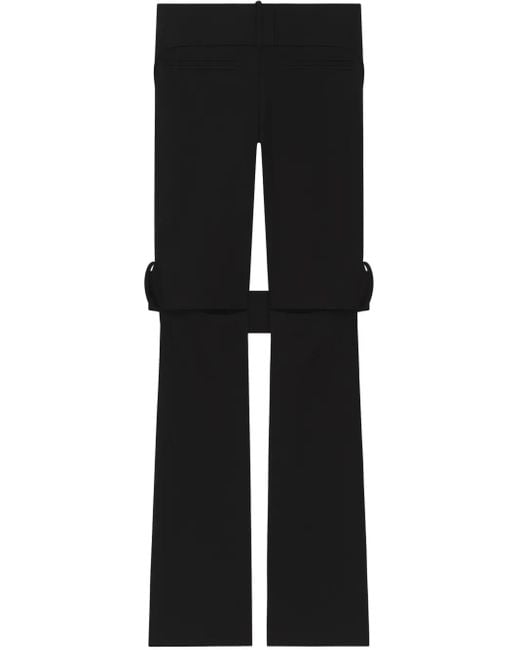 Courreges Bootcut Broek in het Black