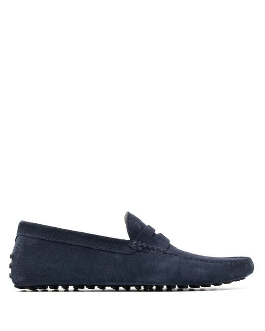 Tod's Blue Gommino Stud-Sole Loafers for men