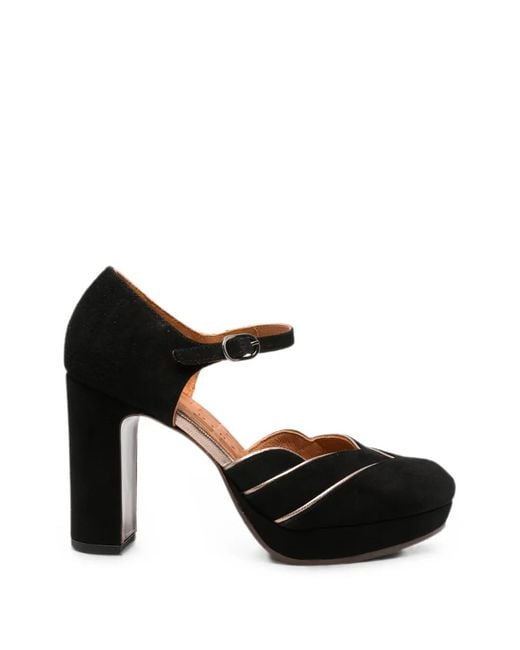 Chie Mihara Black Uyako Leather Pumps