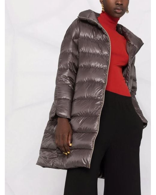 Abrigo Midi Acolchado Herno de color Gray