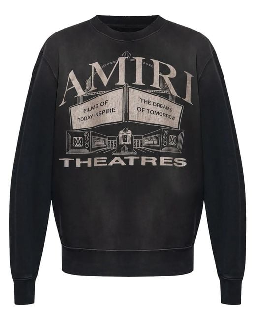 Amiri Gray Theatres Vintage Sweatshirt for men