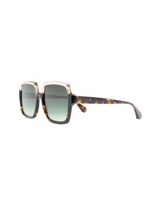 Gigi Studios Green Square Tinted Sunglasses for men