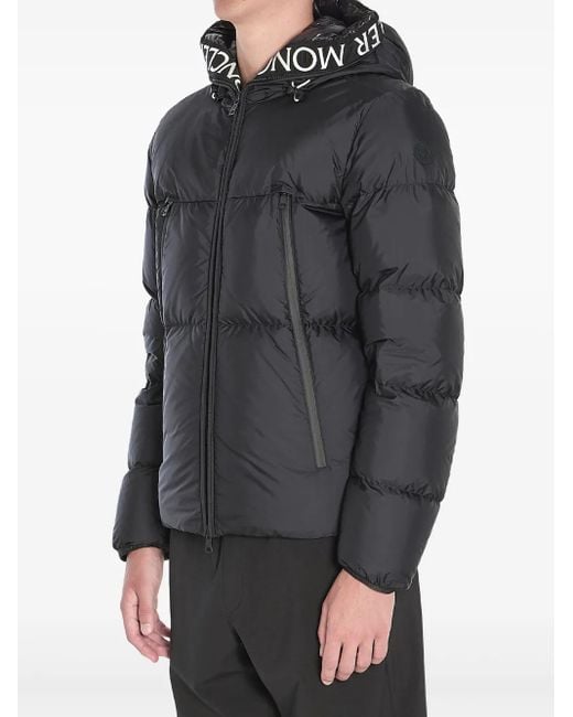 Moncler Gray Montcla Hooded Short Down Jacket for men