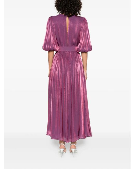 Costarellos Mira ベルテッド ドレス Purple