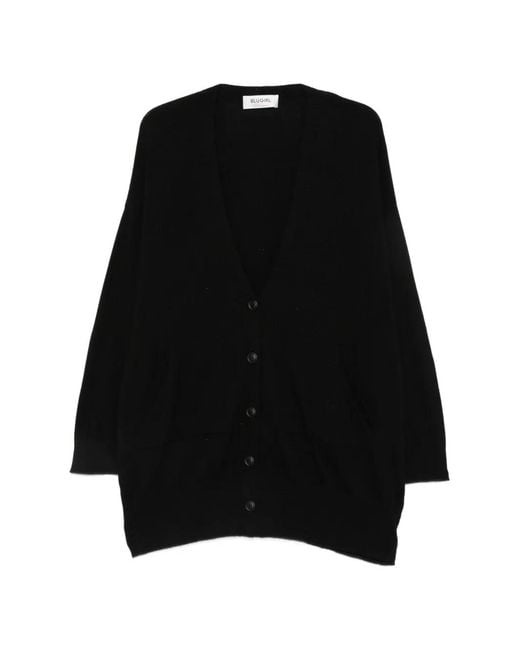 Blugirl Blumarine Black V-Neck Cardigan