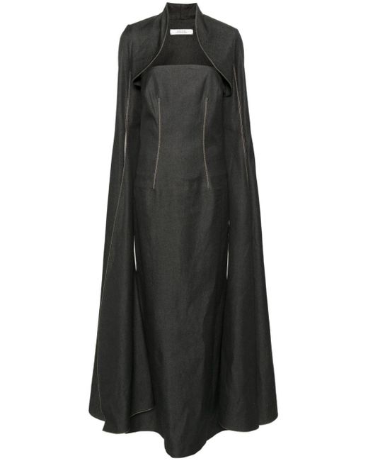 Dorothee Schumacher Black Contrast-stitching Cotton-blend Dress