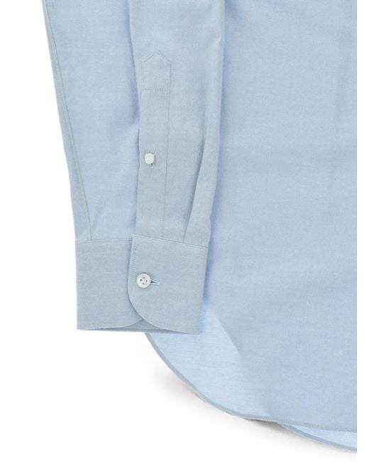 Corneliani Blue Long-Sleeve Shirt for men