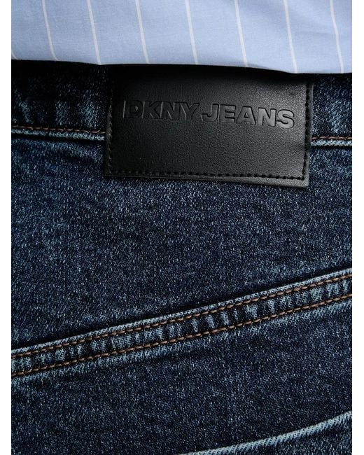 DKNY Blue Panelled Jeans